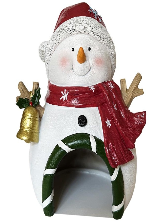 SLOCME Aquarium Christmas Snowman with Bell Decorations - Fish Tank Christmas Snowman Landscape Decoration Create Festive Atmosphere - Image 1